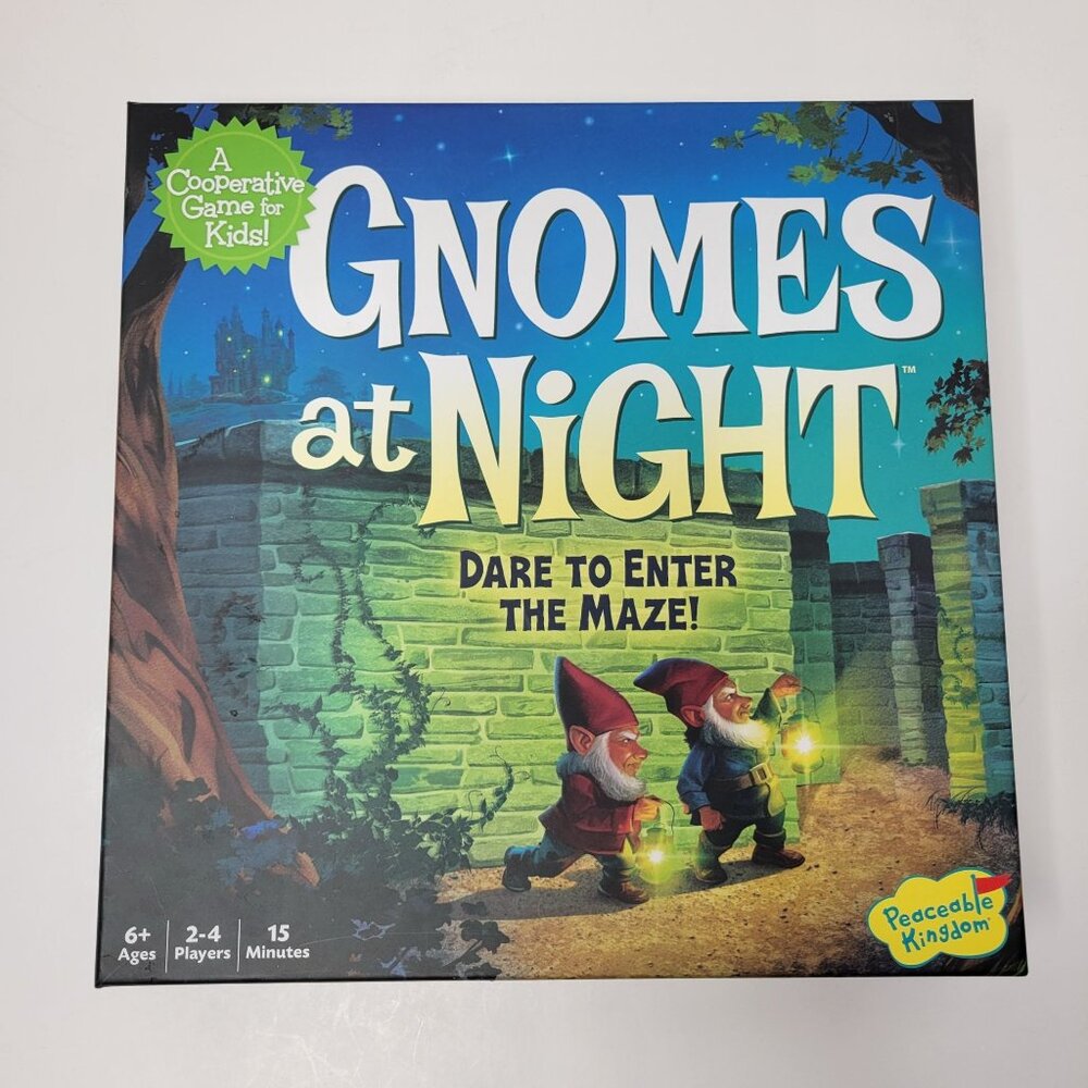 Peaceable Kingdom Gnomes At Night Cooperative Board Game